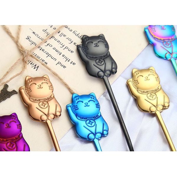 High End Creative Cute Cat Spoon / Gift Coffee Stirring Spoon Wear Resistance