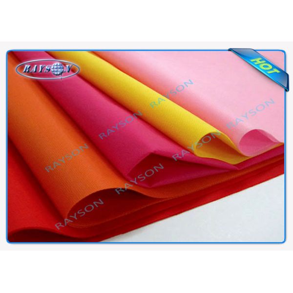 Скатерть голубых/пинка/желтого цвета PP Non сплетенная, упаковка цветка ткани Nonwoven Spunbond