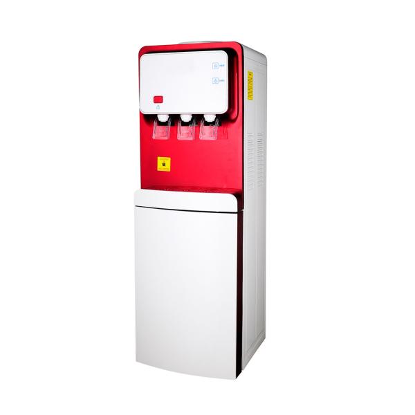 Free Standing Hot Cold Water Dispenser With Storage / Refrigerator Cabinet