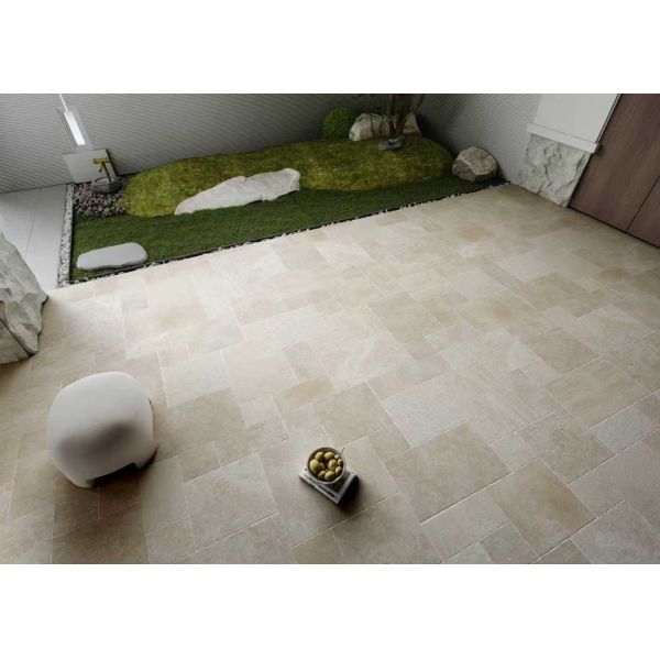 Slip Resistance Outdoor Sandstone Tiles Weather Proof Recyclable And Sustainable
