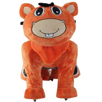 2014 china animal plush toy plush electric toy car for kids