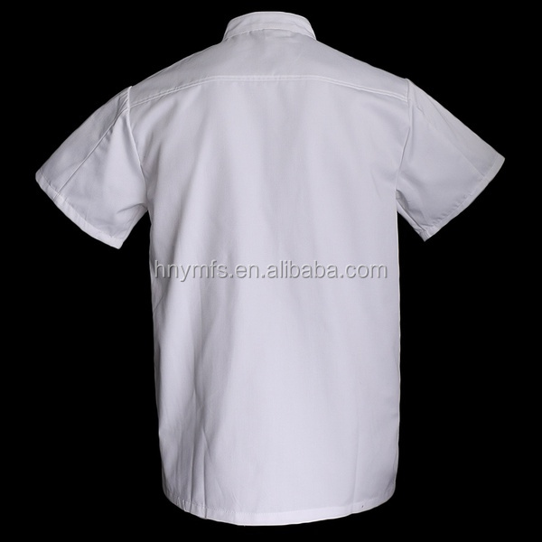 Cor pura XS-5XL do preto de Coat do cozinheiro chefe da cozinha do algodão respirável