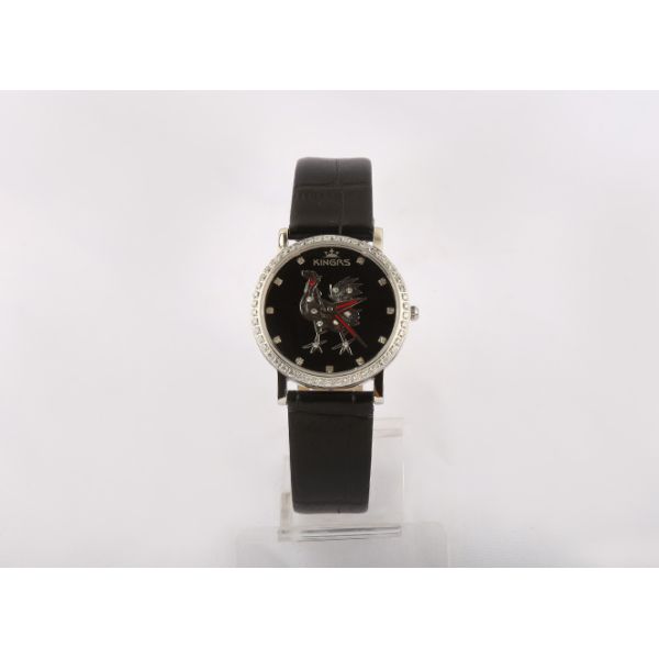 12 Zodiac UP Pattern Leather Quartz Watch Elegant Water Resistant