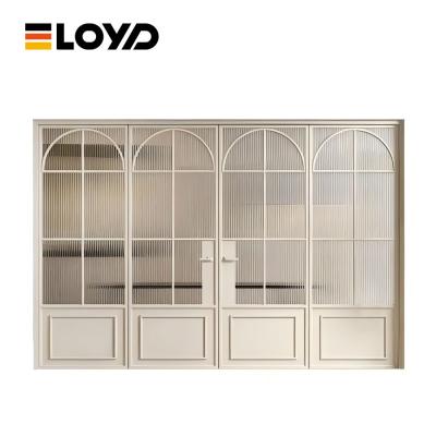 Modern Indoor Casement Swing Exterior Aluminium French Doors White