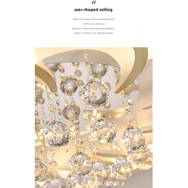 Free sample NO Modern Style Large Crystal Ceiling Lustre Chandeliers for Bedroom Hotel