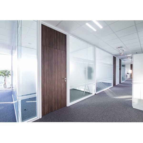 高セキュリティガラス隔壁システム 双層設計