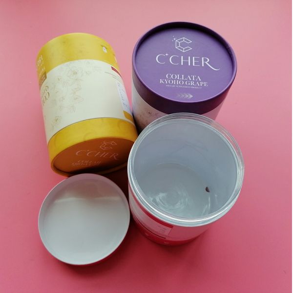 Производственная рельефная углеродистая бумага композитные банки Внутренняя PET винтовая банка Белковая порошка упаковка