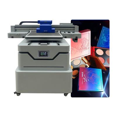 Factory Price 6090 Price with 3 I3200/XP600 Heads CCD Camera,and Rotary Attachment  UV Flatbed Printing for Multi-Material