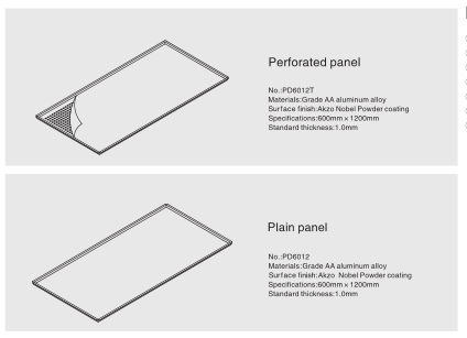 Звукоизоляционное пефорированное положение в потолке кроет панели черепицей потолка плавать/2x2 для украшения залы