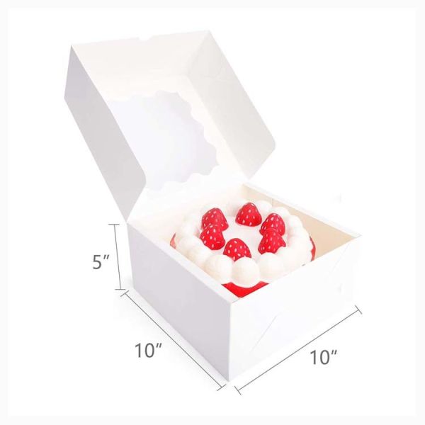 Мэт Ламинированная картона Контейнеры для еды Квадрат / прямоугольник