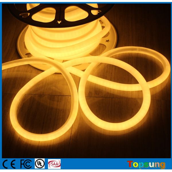 DC24V 16 мм диаметром трубки света 360 градусов трубки неоновой круглый подсвечивает неоновой гибкий теплый белый