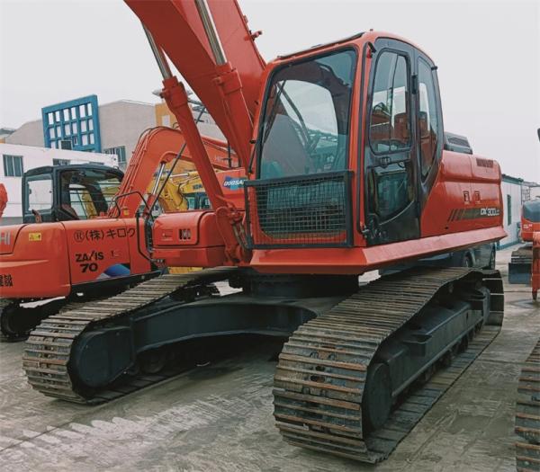 Feito em 2018 Orange segunda mão Doosan DX300LC Excavadora hidráulica para venda