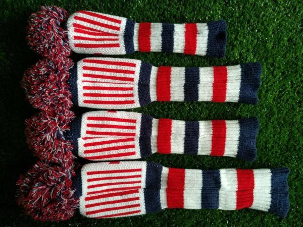 knitted head cover , golf knitted head cover , golf head cover  , golf headcover