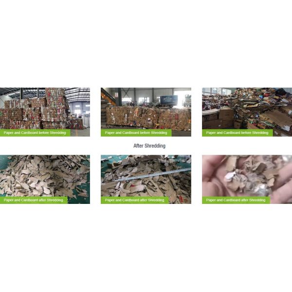 Бумажный картон Shredding машины дробилки для ненужный сортировать