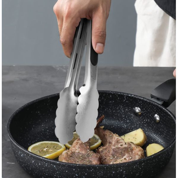 Stainless Steel Food Anti-hot Insulation Silicone Bread Clip for Durable Utensil Sets