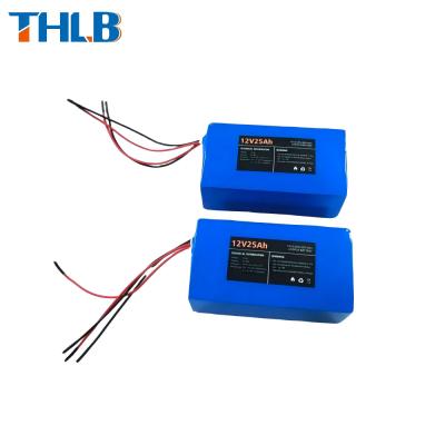 Rechargeable 12V LiFePO4 Battery 300Wh Lithium Battery Pack 25Ah