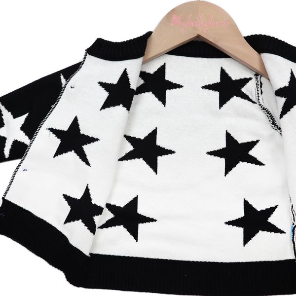 Jacquard Autumn Winter Wool Woolen Boy Girl Designer Knitted Winter Sweater Baby Cardigan