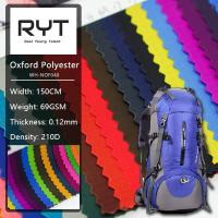 Tissu en nylon tissé d'Oxford de sac à dos avec le modèle simple de treillis carré