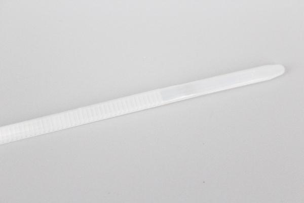 DEMOELE 3*200mm size white and black color mountable head self-locking cable ties with hole for screw install zip ties