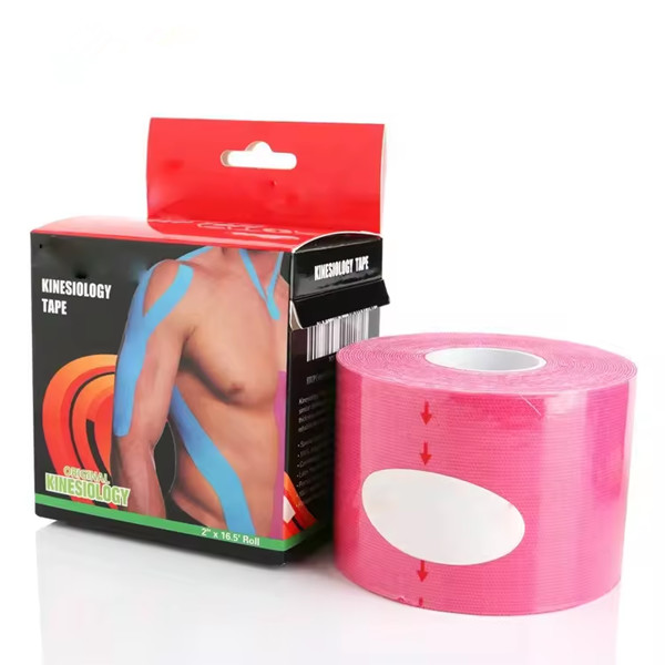 PINK Color Kinesiology Tape Medical Muscle Tape 5cmx5m Reduce Pain CE ISO Approved