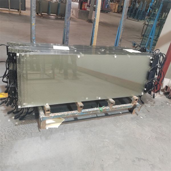 Полноцветный супертонкий внутренний наружный шторный стеклянный дисплей с прозрачной светодиодной пленкой P10-P50