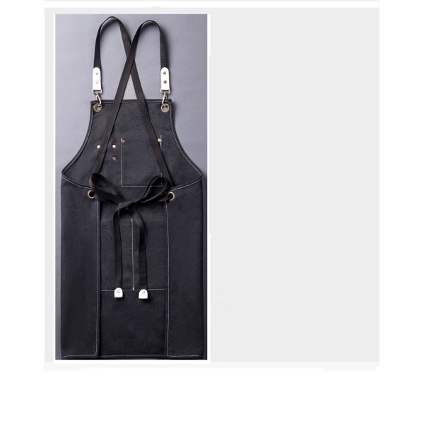 Uniform Type Wait Staff Custom Canvas Chef Cottons Unisex Apron for Kitchen Bar Work