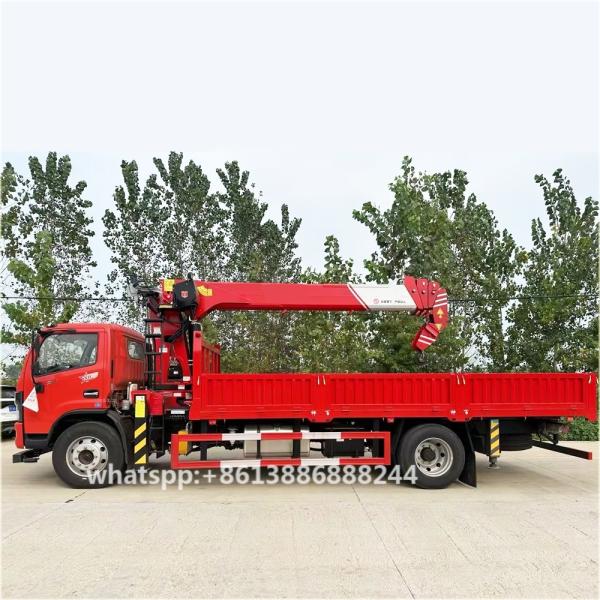Factory Low Price DFAC  Truck Mounted Crane      Cargo Truck With  Crane    Onboard Crane Transporter