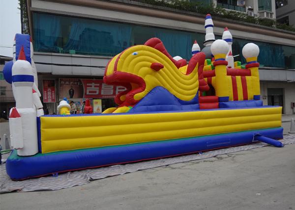 Outside / Indoor Inflatable Amusement Park Commercial Funcity Game Toys For Kids Playing