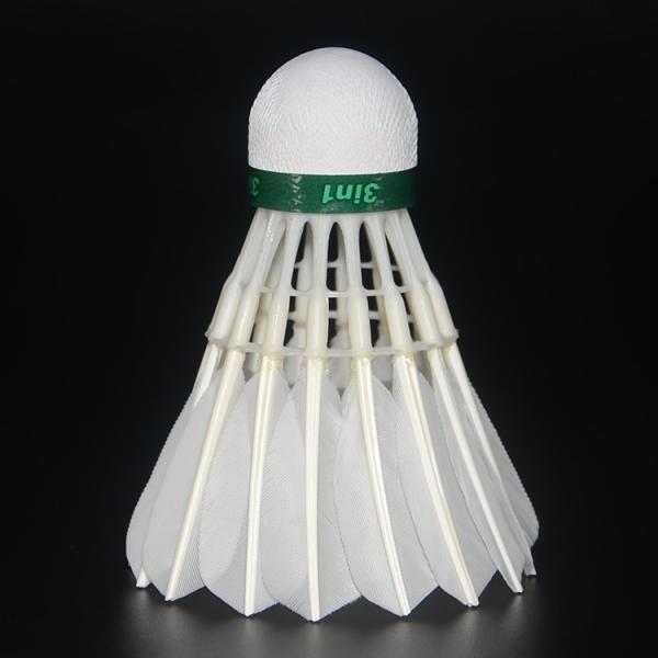 Stable Durable Nature Goose Feather Hybrid Badminton Shuttlecock With 2 Layer Pu Cork