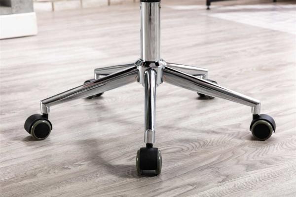 Peach Color Five Star Base Living Room Office Chair With Casters