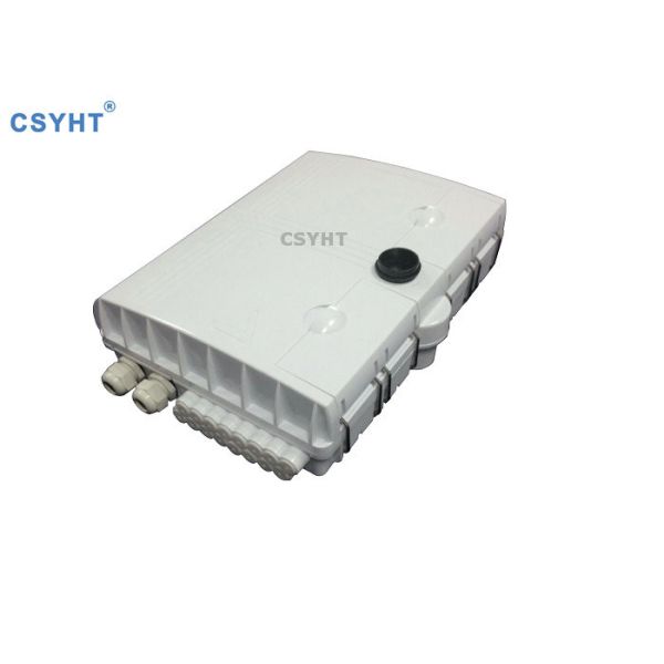 White Fiber Optic Cable Box , Optical Network Terminal Box With 16 Way PLC Splitter