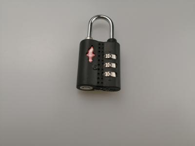 Grey Safe Skies TSA Luggage Locks / 3 Dial Go Travel Combination Lock