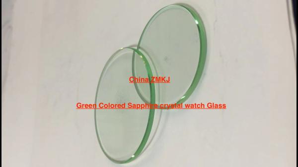 placa transparente da caixa de relógio do cristal de safira de 30-50mm para o vidro ótico do relógio de pulso