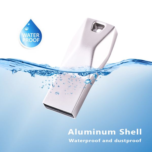 Металлический мини-USB флеш-накопитель 128GB 64GB 32GB 16GB USB-накопитель