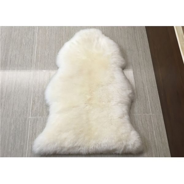 Квадрацикл ковра овчины Новой Зеландии шерстей реального половика овчины естественный белый длинный
