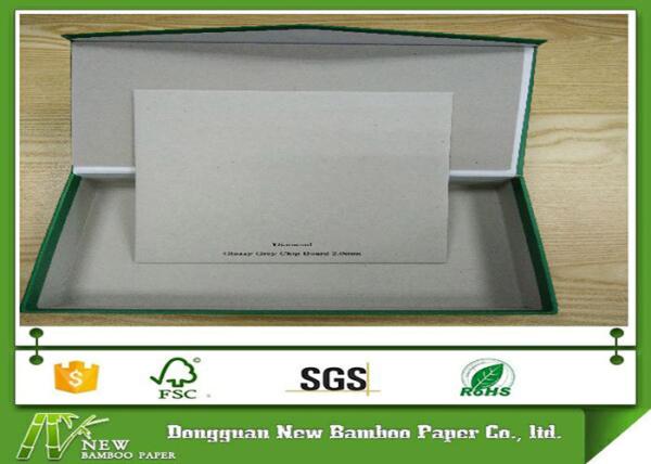 Glossy AA 2mm 1300GSM Grey Chipboard , Degradable Grey Board Paper