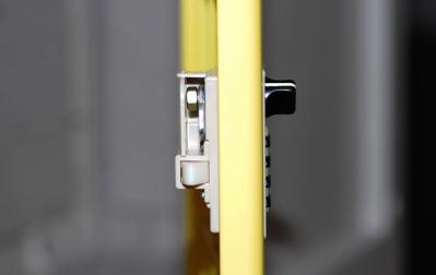 Waterproof Yellow School Lockers , 4 Tier Locker Room Lockers 1810 X 310 X 460