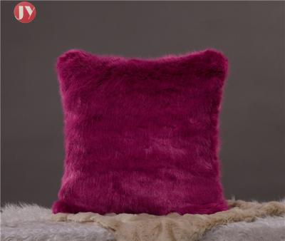Colorful Plush Oversized faux Fur Pillow cover , Soft  cushion covers sheepskin pillow cases