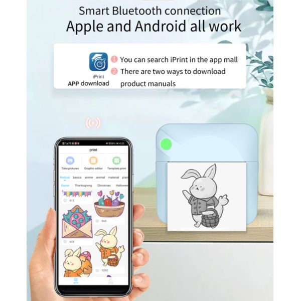 машина принтера стикера штрихкода кармана блока развертки штрихкода 58mm бесшнуровая