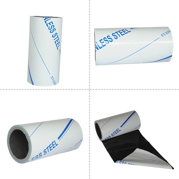Película de proteção auto-aderente de polietileno de baixa densidade preto e branco para chapas de aço revestidas de cores