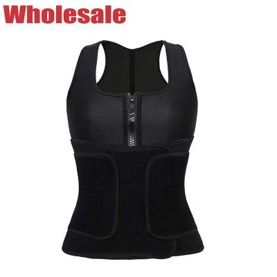 A veste 6X do exercício do neopreno do zíper suou a veste para dar certo