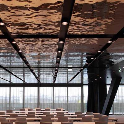 Ripple Stainless Steel Sheets Rose Gold Mirror Finish For Hotels Villa Lobby Interior Decoration 201 304 316