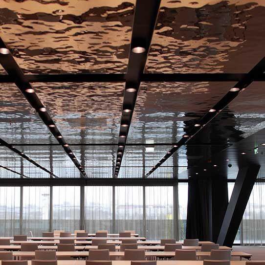 Ripple Stainless Steel Sheets Gold Mirror Finish For Hotels Villa Lobby Interior Decoration 201 304 316