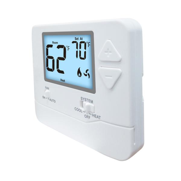 Chauffage non programmable de Digital d'ABS et thermostat de refroidissement de la température ambiante 24V avec le cadre