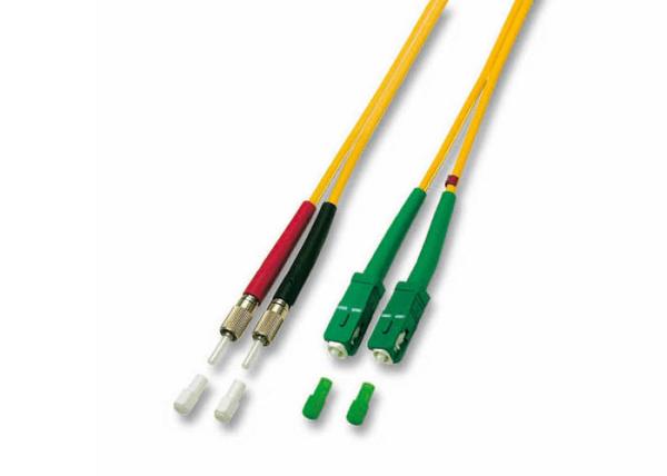 2 Cores Multimode Fiber Optic Patch Cables 10FT DIN to E2000 APC LSZH Jacket