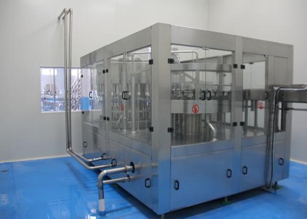 5.5kw Hot Filling Machine , 3 In 1 Beverage Filling Equipment Washing Capping