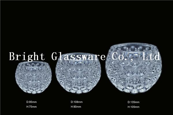 New Arrival High Quality Glass Candle Holder, Candle Container Sale