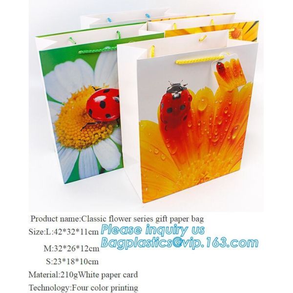 Foldable Gift Recycled Grocery Romotional Printed Gift Paper Bag Luxury Matte White Paper Bags with Handles Perfect for