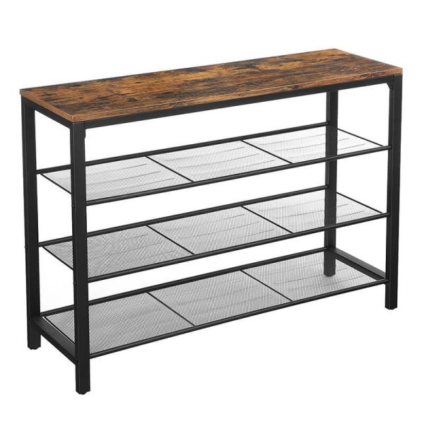 Industrial Shoe Rack for Sale, Particleboard Shoe Rack, Shoe Storage Furniture, Hallway Furniture, LBS14BX