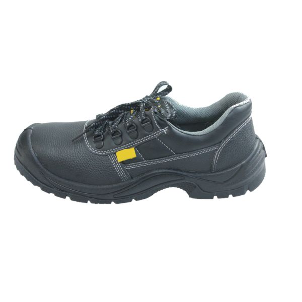SHENGJIE Black Lace Up Closure PU Injection Safety Shoes For Ultimate Foot Protection Steel Toe